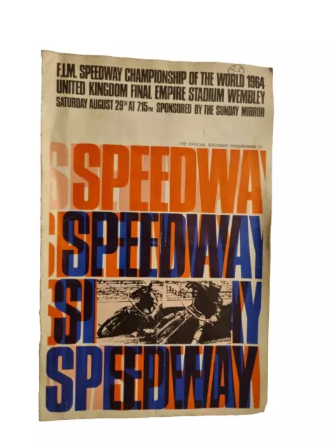 The F.I.M. Speedway Championship of The World 1964 UK Final - 29th August