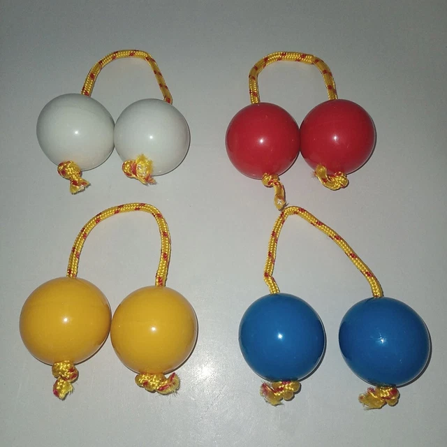 Œufs De Sable Asalato Africains - Shakers Rhythm Fingertip Bleus Et Blancs (Lot De 2)