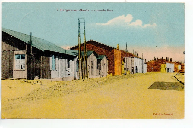 PARGNY SUR SAULX - Marne - CPA 51 - la Grande Rue - carte circulée en 1923