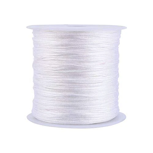 VIFERR 100M x 08 mm Nylon chinesische Knoten-Schnur Rattail Makramee Shamball...