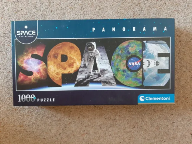 NASA SPACE PANORAMA JIGSAW PUZZLE 1000 pieces Astronaut MOON Space Collection