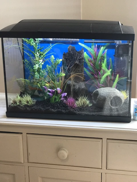SuperFish Start Aquarium 70 Tropical Glass Fish Tank Kit Black