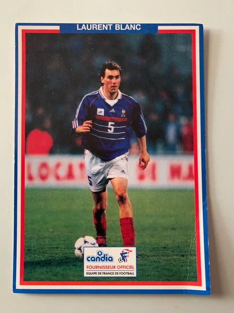 Laurent Blanc Équipe De France Carte Football La Vache Qui Rit 1992