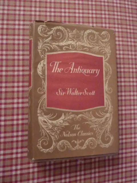 The Antiquary - Sir Walter Scott - livre ancien avec jaquette 1906