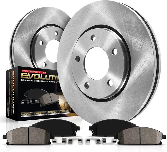 Front KOE2009 Stock Brake Pad and Rotor Kit Autospecialty