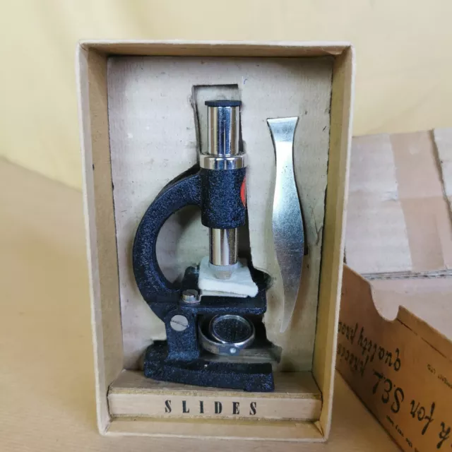 Vintage Students Microscope with box.