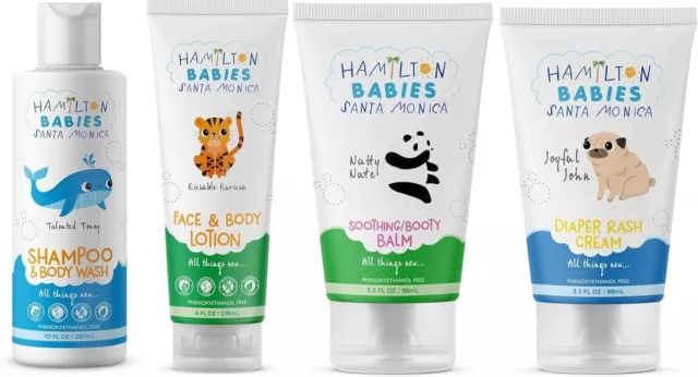 Hamilton Babies Bundle of Miracle Essentials Baby Shampoo/Body wash/Cream NEW!