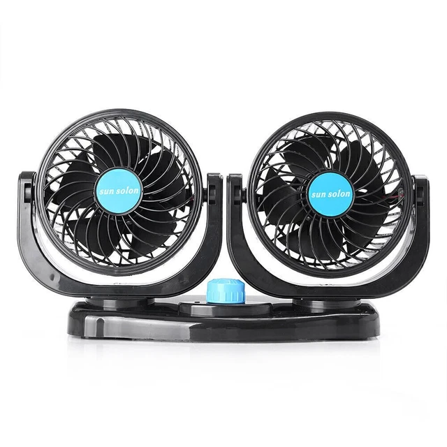 Plug In Electric Fan 12V PLUG-IN ELECTRIC Fan Two Blowers Alternative Vehicle Fan Auto £21. ...