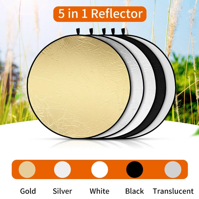 SUPON 60CM 80CM 110CM 5 in 1 Reflector Photography