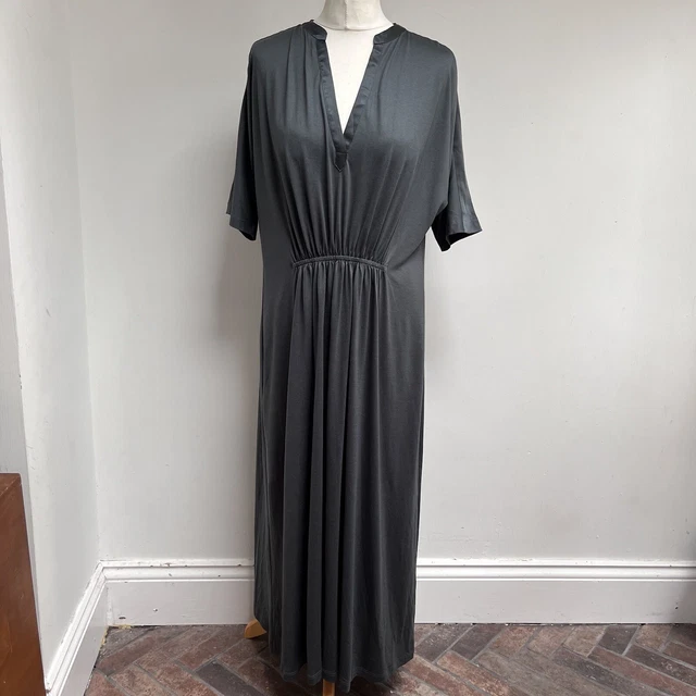 JIGSAW DRESS SIZE Small Green Shirred Waist Kimono Sleeve Midi New RRP 120  20.00 - PicClick UK