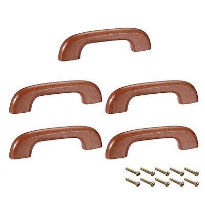 Wood Pull Handles 65mm Hole Distance 95mm Length Cabinet Drawer Door 5pcs