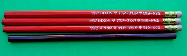 Rare NOS DIXON TIP-TOP #319 USA No.2 in 1950s PENCIL BOX + BONUS