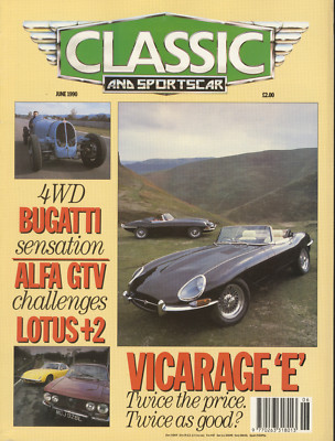 CLASSIC and SPORTSCAR 06/2009 ALFA GTV LOTUS ELAN MUSTANG INTERCEPTOR JAGUAR 420 