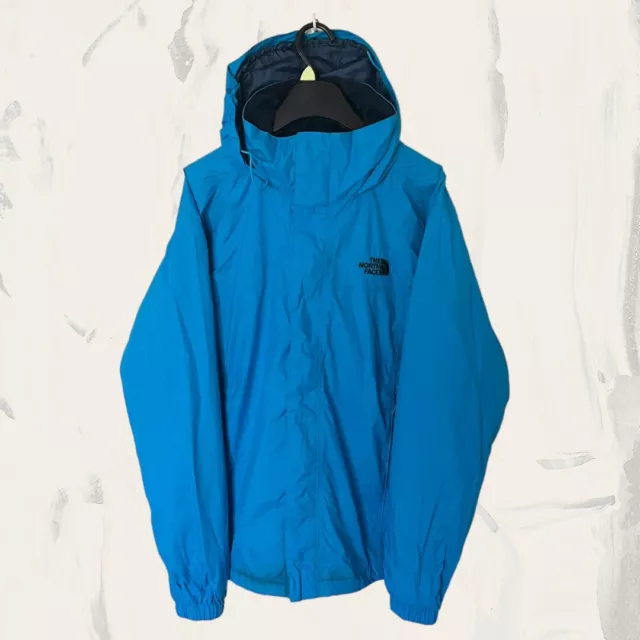 Mens Blue The North Face Dryvent Hooded Waterproof Jacket - Size Small (S) T286