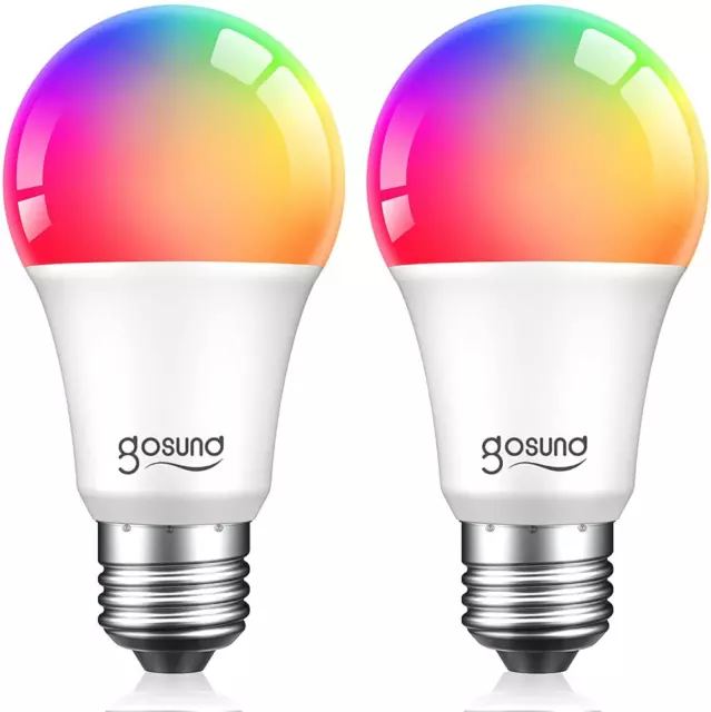 Gosund 2/4 Pcs Smart Leuchtmittel Dimmable Multicolor E27 RGB Alexa Google Home