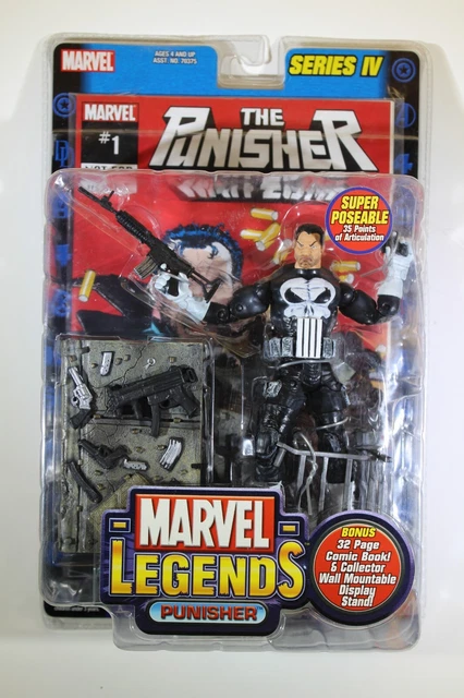 Marvel Legends Series IV The Punisher Warzone #1 Action Figure 2003 Toy Biz NEW