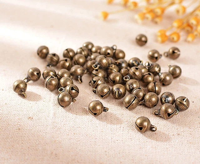 20 Clochettes Vintage En Bronze Geoyien - 26mm & 38mm - Pour DIY, Décoration, Carillons - Lot 10+10
