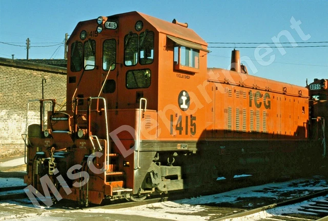 Illinois Central Gulf, ICG, 1415, SW14 rebuild, Solid Orange paint scheme
