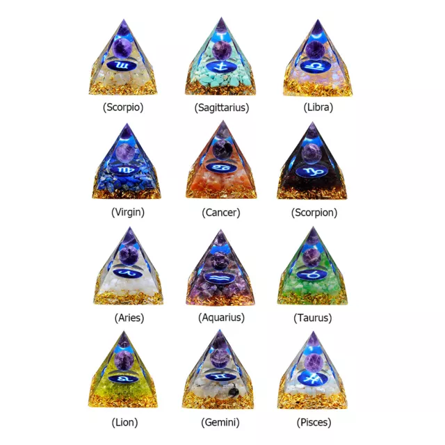 Crystal Pyramid Meditation Healing Home Office Table Decoration Figurine Gifts 2