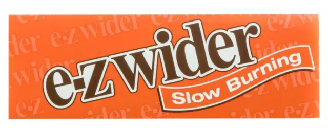 EZ Wider 1 1/4 Rolling Papers Orange Slow Burning  *Genuine* FREE USA Shipping!