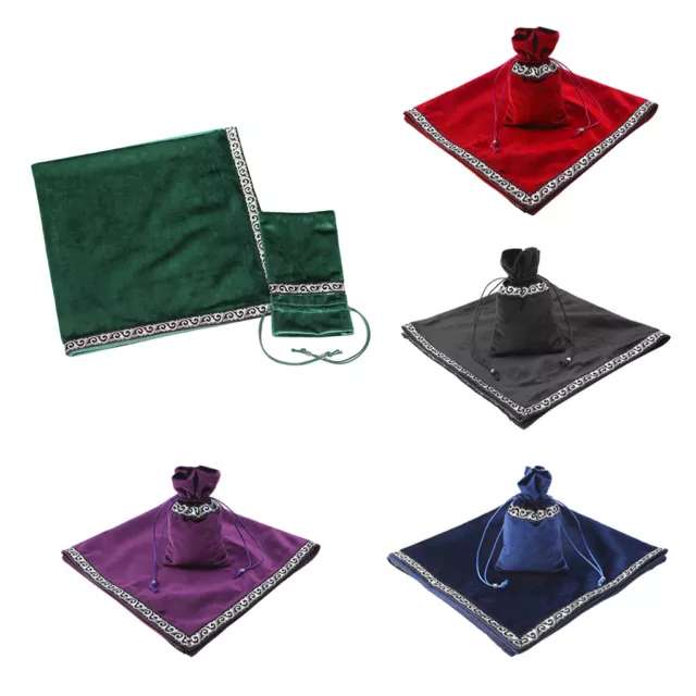 Altar Tarot Table Cloth Bag Divination Cards Pouch Wicca Square Tablecloth