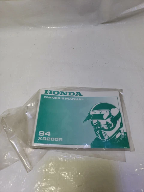 Honda XR 200 R Original Factory Owners Manual - New Old Stock NOS 1994