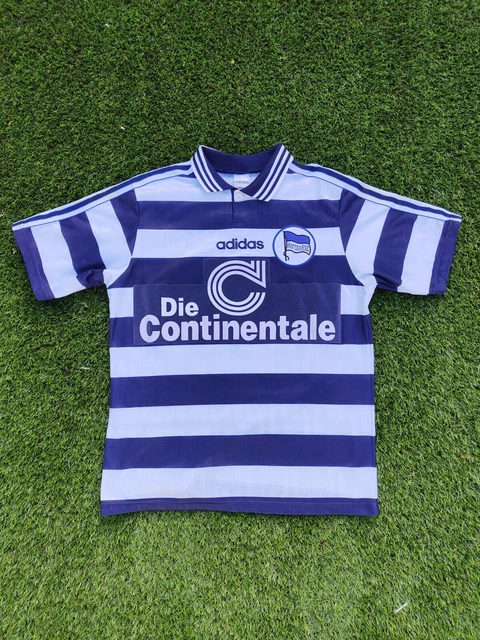 Hertha Berlin 1997/98 Home Shirt - Size Small - Adidas Retro Vintage (Kruse #20)
