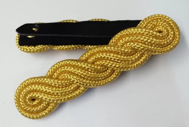 Genuine British Army Issue OFC No Rank Ceremonial Gold Wire Cords Shoulder SCB8