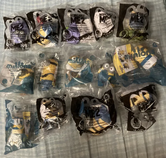 14 SEALED McDonalds Happy Meal Despicable Me LOT