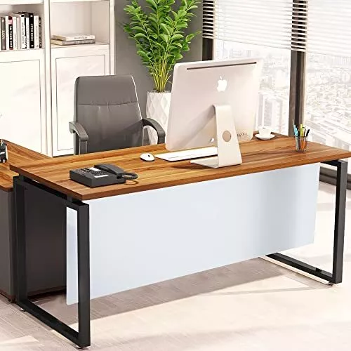 Acrylic Desk and Table Mounted Modesty Panel, Acrylic Privacy Panel, 12"x36",...