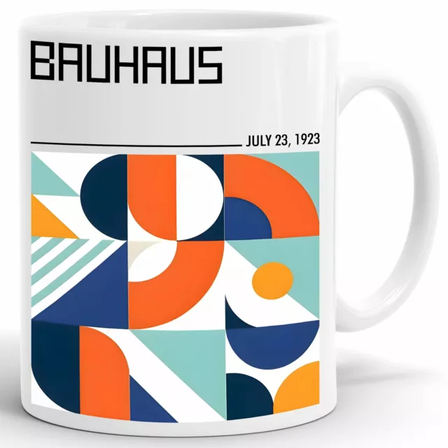 Bauhaus Coffee Mug Abstract Lines Geometric Japan Nordic Modern Coffee Mug 1