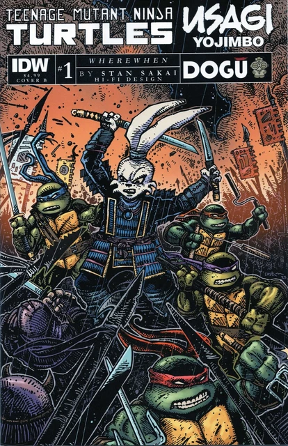 TMNT/Usagi Yojimbo: Wherewhen #1B VF/NM; IDW | Ninja Turtles Sakai - we combine