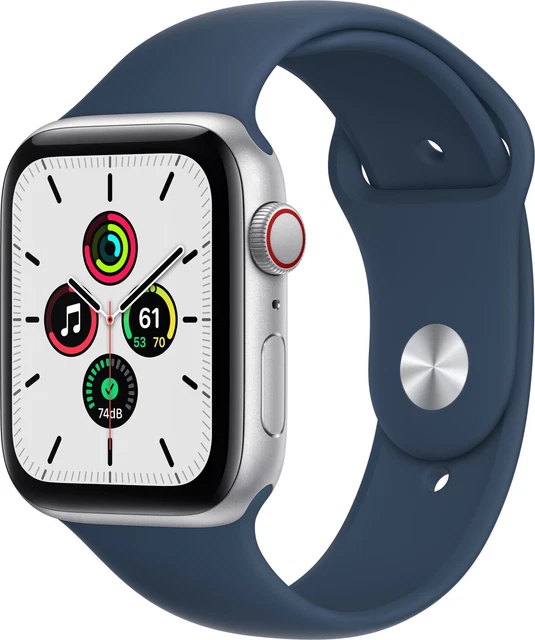 APPLE Watch SE 2021 GPS + Cell 44mm Aluminium Sportband MKRY3FD/A blau B-WARE