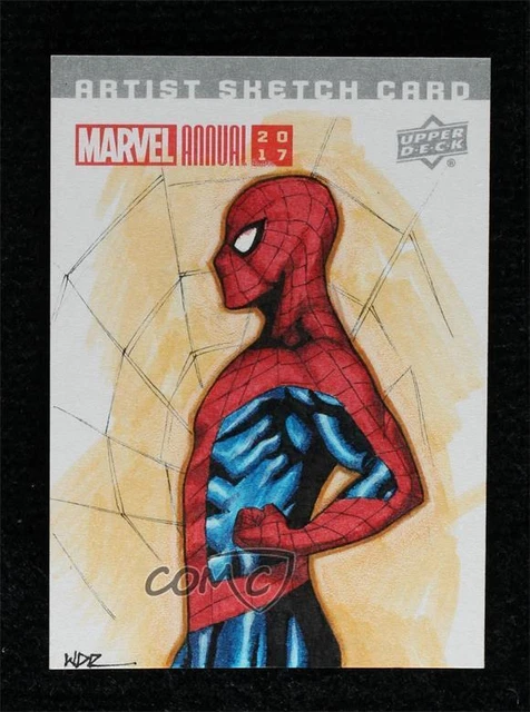 2017 Upper Deck Marvel Annual Sketch Cards 1/1 Walter Rice #SKT Auto Sketch 1no