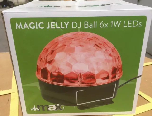 Lot De 2 Magic Jelly Effets Lumineux A Leds 6x1w/efffets Strob