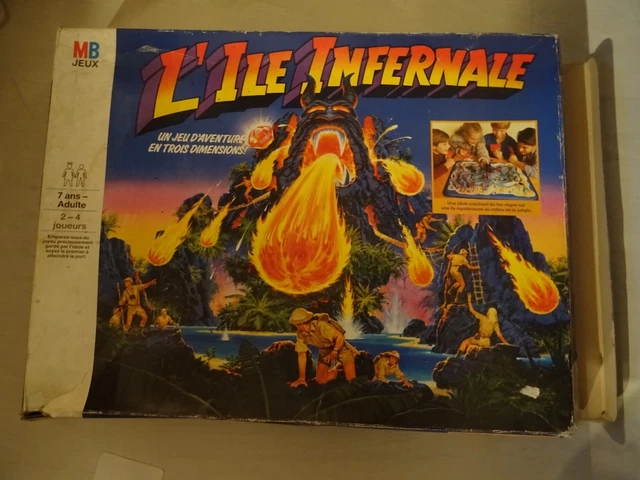 JEU L'ILE INFERNALE MB de 1987 Fireball Island personnage jaune EUR 8