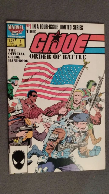 G.I. Joe Order of Battle #1 (1986) FN-VF Marvel Comics $4 Flat Rate Comb Ship
