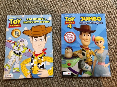TOY STORY 3 4 Gigantic Coloring & Activity Book Disney Pixar LOT OF 2