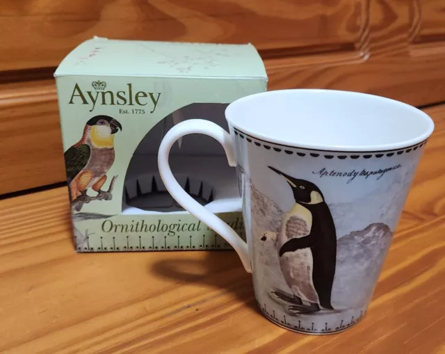 Aynsley Bone China Mug. New & Boxed. Orinthological Studies series. Penguin