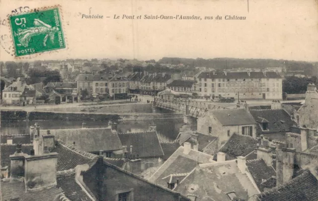 Cpa/Dep 95/Pontoise Le Pont