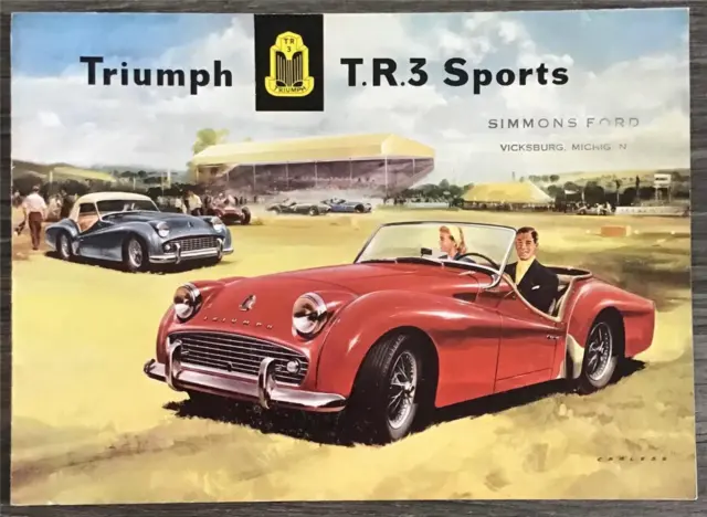 TRIUMPH TR3 SPORTS Car Sales Brochure 1958  #JC5837 242/3/58 USA