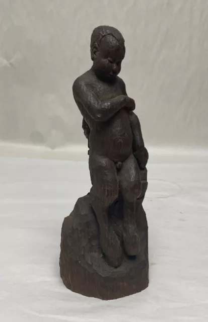 Antique Wood Carved Faun PAN Beast Devil Architectural￼ Sculpture Statue Element