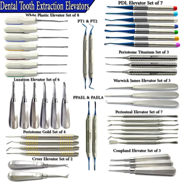 Dental Tooth Extracting Extraction PDL Periotome Luxation Root Elevator Implant