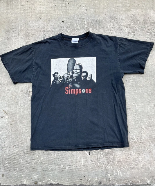 THE SIMPSONS X Sopranos Button Up Shirt Men XL HOMER 2001 Vintage 