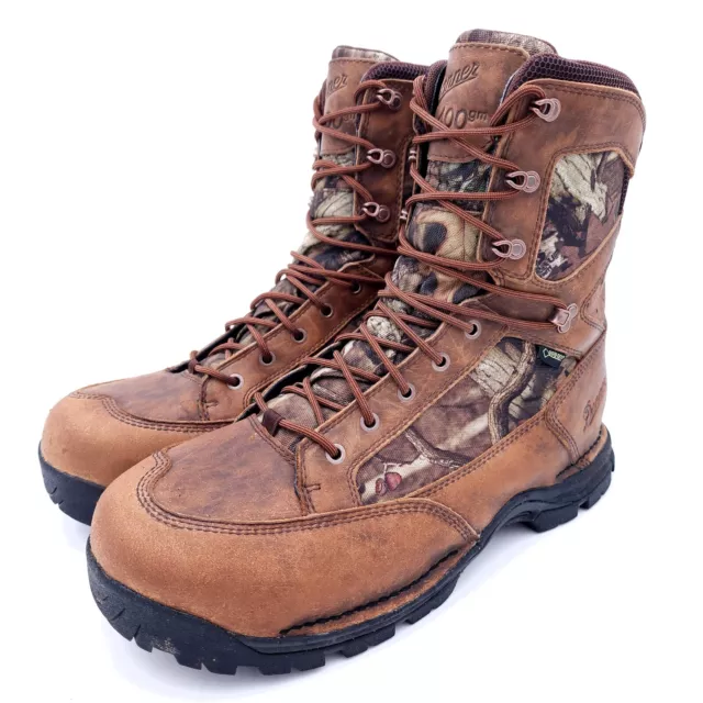 Danner Pronghorn 8" 400g Gore-Tex Brown Leather Camo Hunting Boots Mens US Sz 12