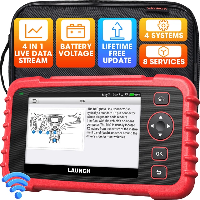 Launch CRP129X PROFI OBD2 Diagnosegerät mit 8 Funktionen TPMS 4 Systeme Deutsch