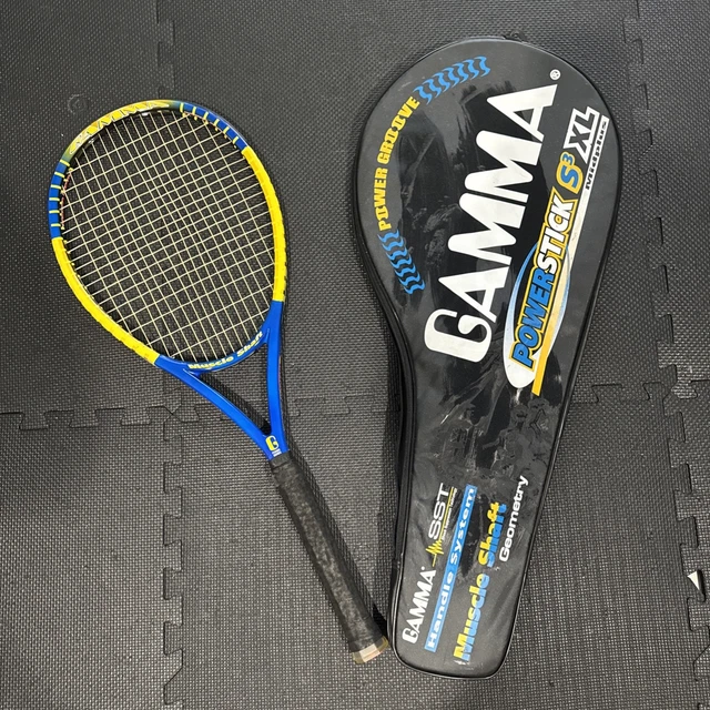 Raquette Tennis Gamma Power Stick Lite 26 - Vintage 1997, Taille 4 3/8, Tamis 98, Sans Cordage, Neuve