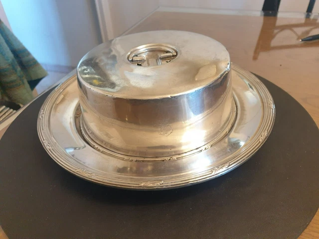 ANCIEN PLAT CHRISTOFLE En Metal Argente Monogramme Silver Metal Dish EUR 65,00 - FR