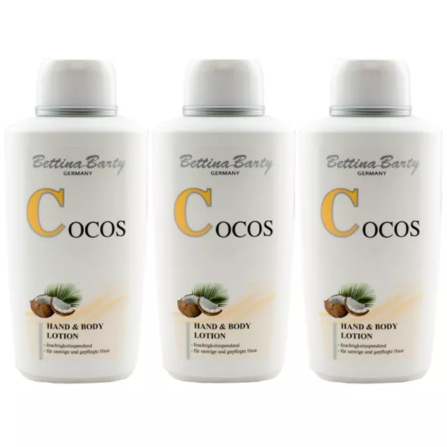 Bettina Barty Coco Main & Lotion Corps 3 X 500ml -feuchtigkeitsspendend