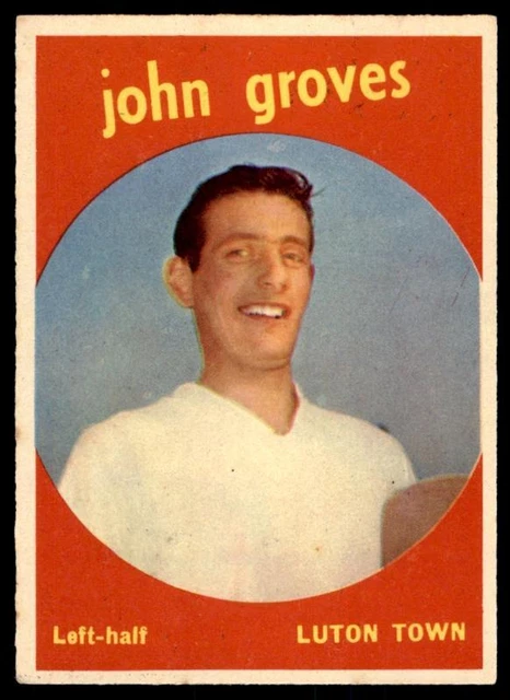 A&BC Footballers 1960 Black Back (B1) John Groves Luton Town No. 28